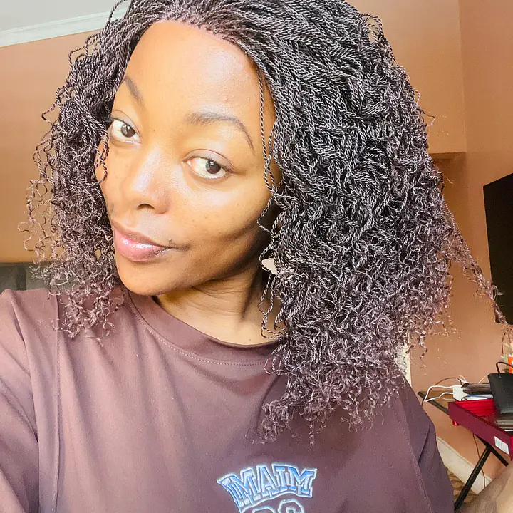 The Malaika Curls | Curly Minitwist Closure Wig | Wigs by L